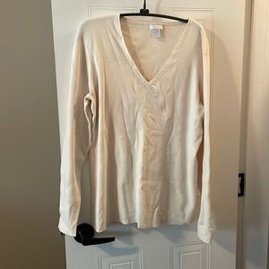 Chicos Alabaster Long Sleeve Sweater